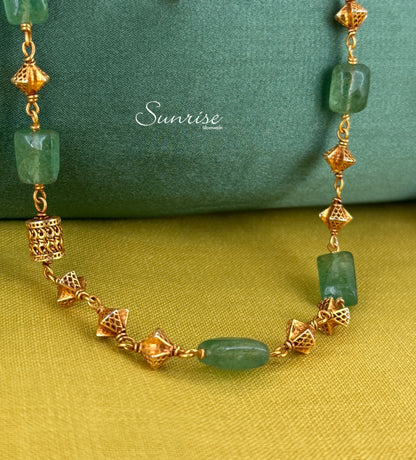 SEA GREEN BEADS CHAIN