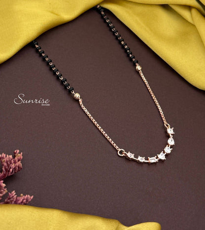 CZ ROSE GOLD MANGALSUTRA