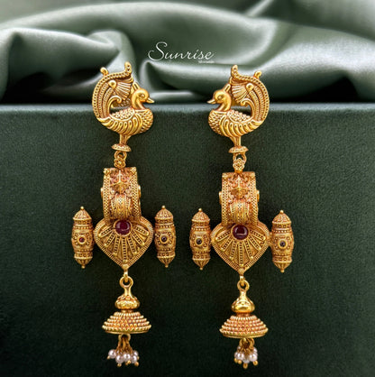 PEACOCK FUSION GP EARRINGS