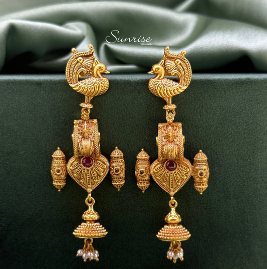 PEACOCK FUSION GP EARRINGS