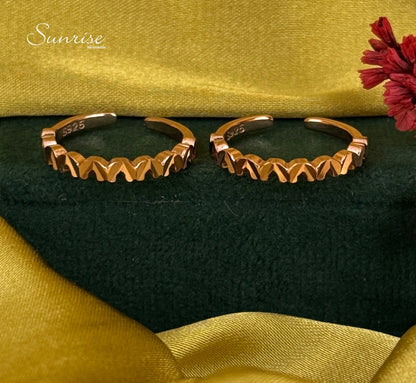 ROSE GOLD TOE RINGS
