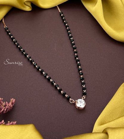 SOLITER ROSE GOLD MANGALSUTRA