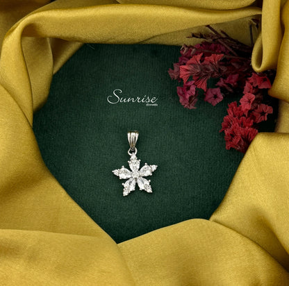 CZ FLORAL PENDANT