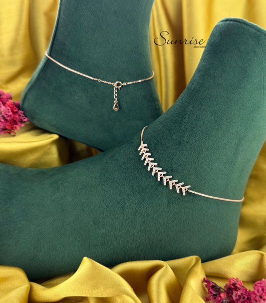 FANCY ROSE GOLD ANKLETS