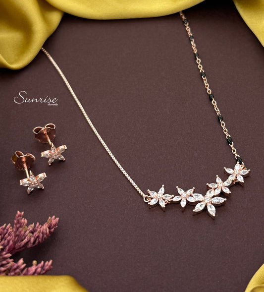 FLORAL ROSE GOLD MANGALSURTRA