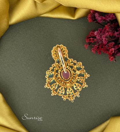 SEA GREEN VICTORIAN PENDANT SET