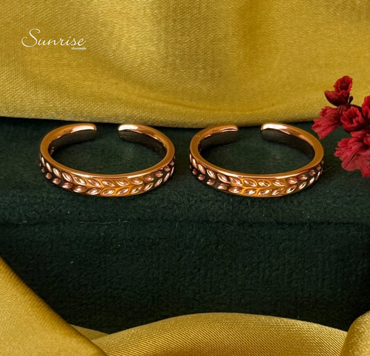 ROSE GOLD BAND TOE RINGS