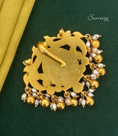 PEACOCK KUNDAN PENDANT