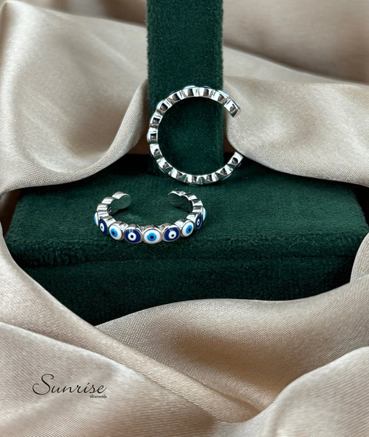 EVIL EYE TOE RINGS