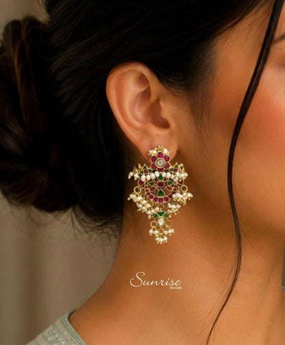 KUNDAN PEARL EARRINGS