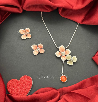 FUSION FLORAL NECKLACE SET