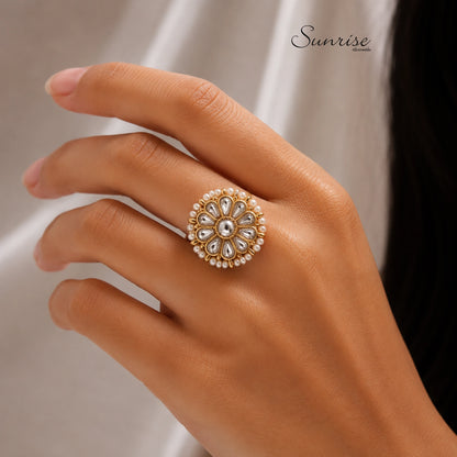 KUNDAN FINGER RING