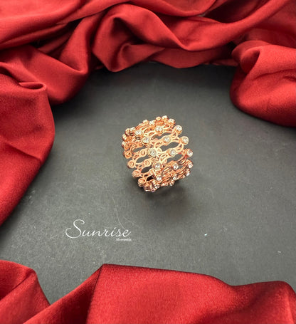 ROSE GOLD EXPANDABLE RING TO BANGLE