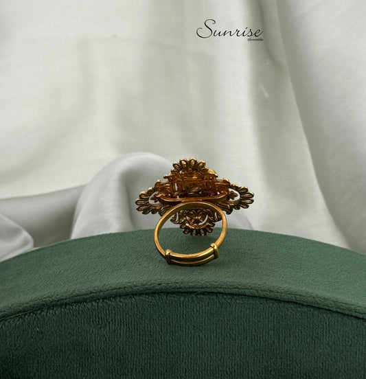 FUSION PEACOCK  FINGER RING