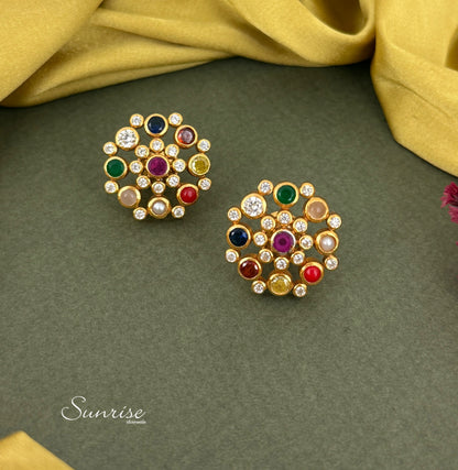 NAVRATHNA PENDANT SET