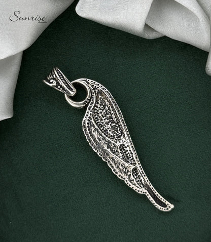 ANGEL WING FEATHER PENDANT