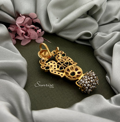PEACOCK  FUSION PENDANT AND HASLI