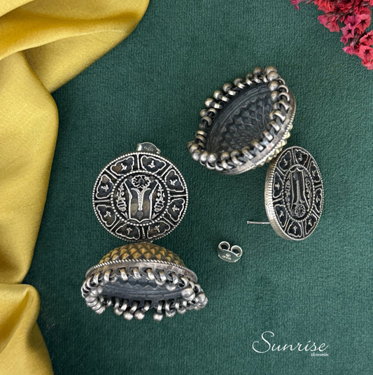 TWOTONE  TRENDY JHUMKA