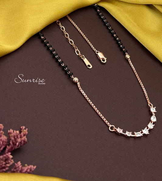 CZ ROSE GOLD MANGALSUTRA