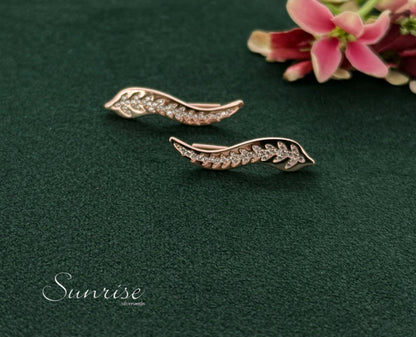 ROSE GOLD FANCY EARCLIPS