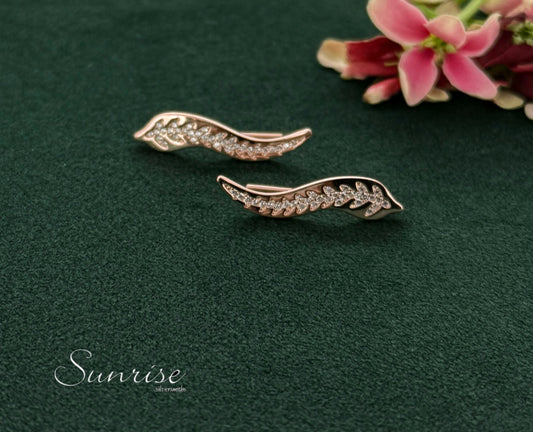 ROSE GOLD FANCY EARCLIPS