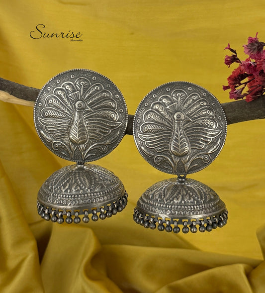 OXI PEACOCK JHUMKA