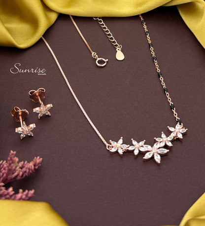FLORAL ROSE GOLD MANGALSURTRA