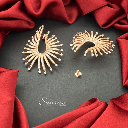 ROSE GOLD FANCY EARRINGS