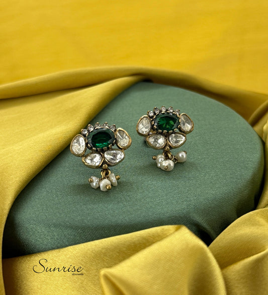 GREEN VICTORIAN STUDS