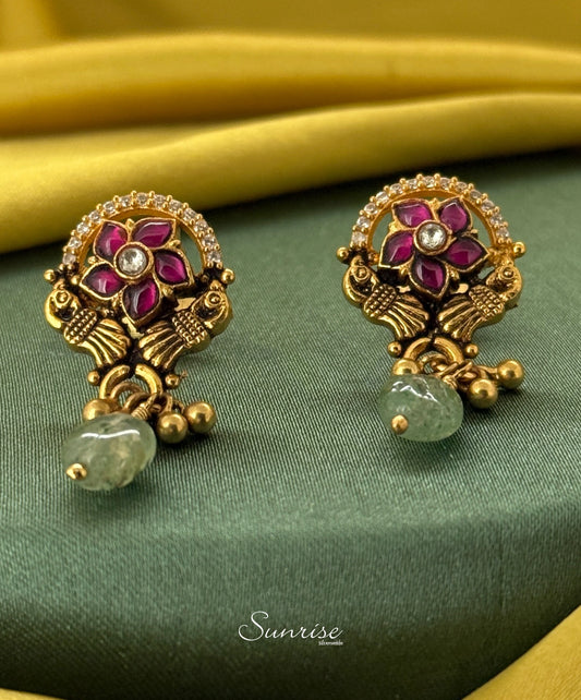 GP PEACOCK EARRINGS