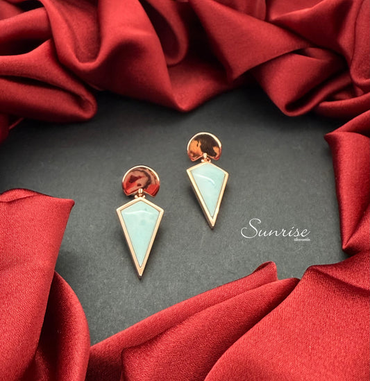 LARIMAR ROSE GOLD EARRINGS