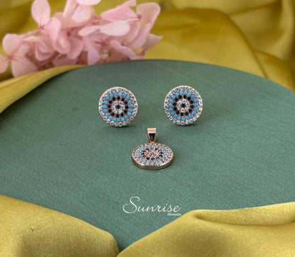 EVIL EYE ROSE GOLD PENDANT
