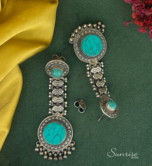 TURQUOISE OXI EARRING