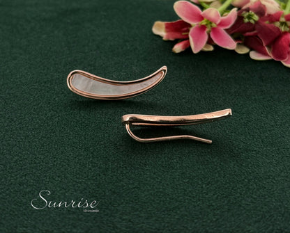 MOP ROSE GOLD EARLIPS