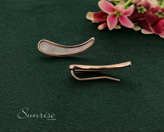 MOP ROSE GOLD EARLIPS