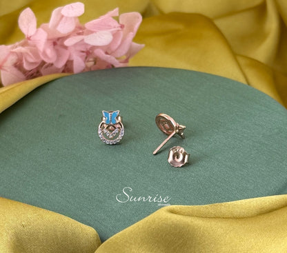 BUTTERFLY ROSE GOLD PENDANT SET