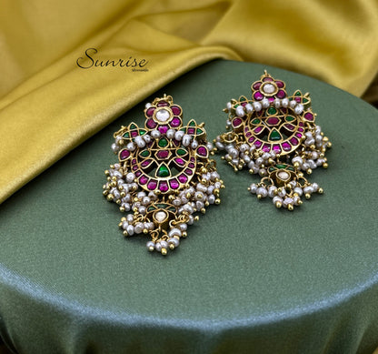 KUNDAN PEARL EARRINGS