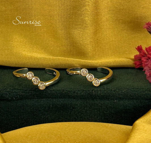CZ TOE RINGS