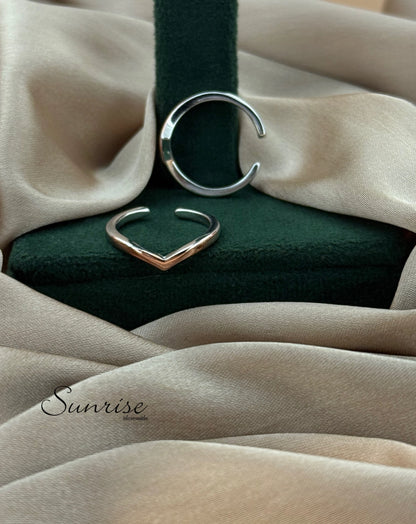 VANKI TWO TONE TOE RINGS