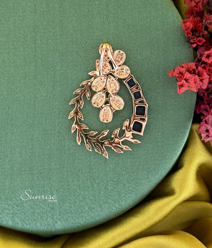 BLUE ROSE GOLD PENDANT SET
