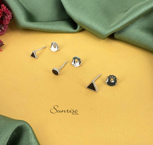 ENAMEL EARS PIERCING - 3 PIECE  SET