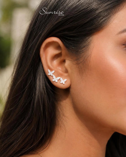 FANCY BUTTERFLY EARCLIPS