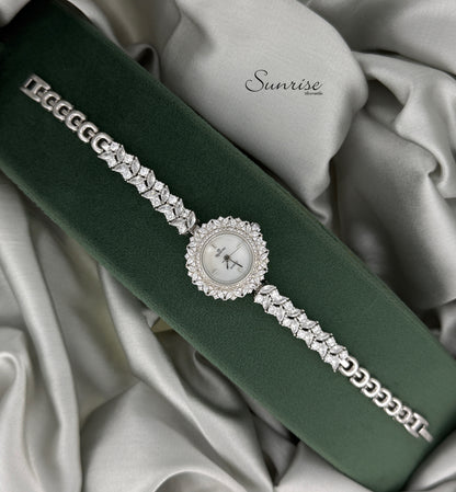 FANCY ZIRCON FLORAL WATCH