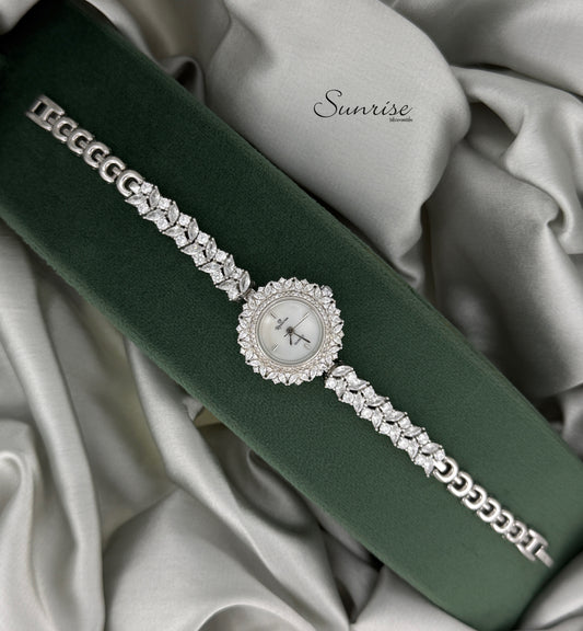 FANCY ZIRCON FLORAL WATCH