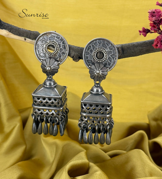 OXIDISED JHUMKA