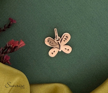 CZ BUTTERFLY PENDANT SET
