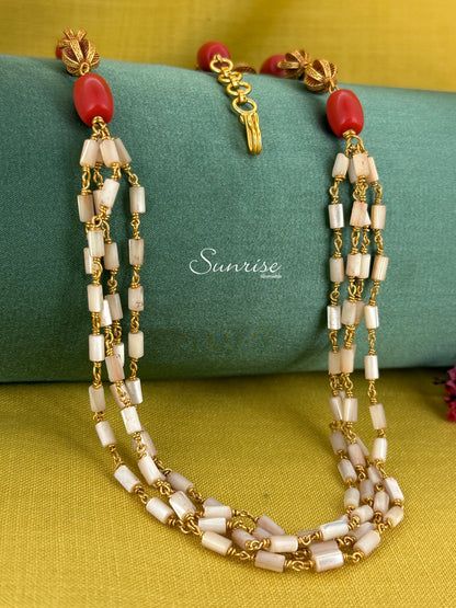 MOP WITH CORAL MALA
