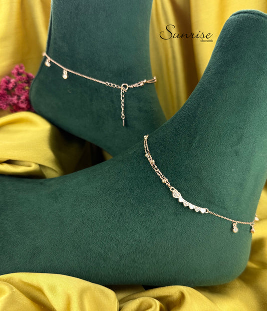 FANCY ROSE GOLD ANKLETS