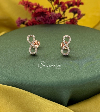 ROSE GOLD INFINITY PENDANT SET