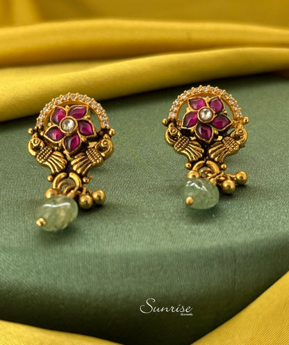 GP PEACOCK EARRINGS